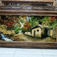 تابلوفرش کوچه باغ نقش برجسته/فروش نقد و اقساط|تابلو فرش|تهران, بوستان جنگلی لویزان|دیوار