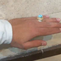 انگشتر فیروزه نیشابوری و پلاک فیروزه نیشابوری