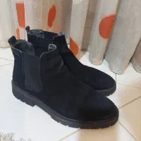 کفش خارجی مردانه نیم بوت مخملی