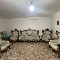 مبل 9نفره تمام استیل چوب گردو