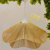 لوستر رافیا کرم با بهترین قیمت|لوستر و چراغ آویز|تهران, قیام|دیوار