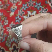 انگشتر نقره.سنگ شجر|جواهرات|گالیکش, |دیوار