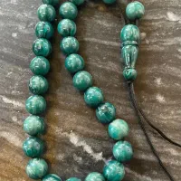 تسبیح سندلوس سبز لاجوردی