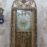ساعت تمام برنزی بسیار سنگین و فاخر|صنایع دستی و سایر لوازم تزئینی|دیواندره, |دیوار