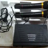 میکروفن بیسیم دو دسته آکبند