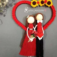 آویزهای عروسک مکرومه