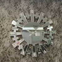ساعت دیواری آیینه ای طرح خورشیدی|ساعت دیواری و تزئینی|مشهد, نیروی هوایی|دیوار