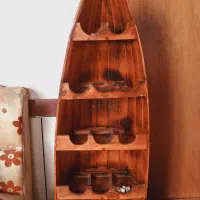 فروش فــوری میز بار قایق چوبی خارجی