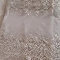 دو قواره پرده  گیپور و حریر|پرده، رانر، رومیزی|همدان, |دیوار