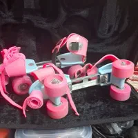 اسکیت ۴ چرخ فری سایز قابل تنظیم دخترانه|دوچرخه، اسکیت، اسکوتر|مرند, |دیوار