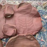 روکش مارون چرمی سمند چرم خیلی سنگین دوخت خیلی زیبا|قطعات یدکی و لوازم جانبی|قزوین, |دیوار