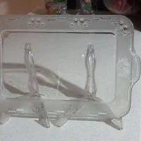 سینی شیشه ای طرح دار