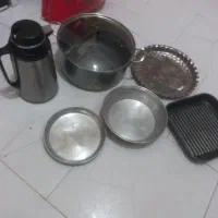 قابلمه بزرگ با ماهیتابه و فلاکس