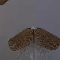 بافت انواع لوستر اباژور رافیار و ظروف رزینی|چراغ خواب و آباژور|رشت, چله خانه|دیوار