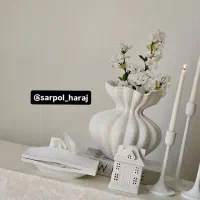 ست گلدان و جا شمعی