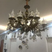 لوستر ۱۲ شعله آلیاژ  رنگ برنز