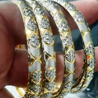 النگو نقره (روکش آب طلا)