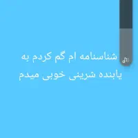 شناسنامه گم کردم