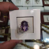 انگشتر اشکی همراه با سنگ اوماتیس