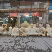 مبل شاهان با کاناپه خرچنگی ۴ نفره|مبلمان خانگی و میز عسلی|تبریز, |دیوار