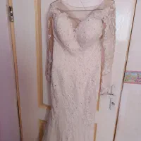 لباس عروس مدل ماهی و دنباله دار سایز 40تا42