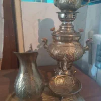 قوری و سماور زغالی  همراه پاچ  یرنجی