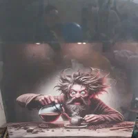 تابلو چوبی برقی  قهوه فروشی