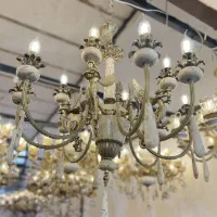 لوستر نئوکلاسیک برنز|لوستر و چراغ آویز|قم, کاسه گران|دیوار