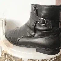 نیم بوت چرم اصل