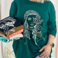 تیشرت لانگ قواره بزرگ  زنانه