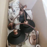 سه عدد لوستر کافی شاپی|لوستر و چراغ آویز|رشت, سعدی (تختی)|دیوار