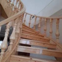 نرده گرد کاور چوب|خدمات پیشه و مهارت|قائم‌شهر, |دیوار