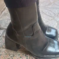 نیم بوت ورنی زنونه دخترونه