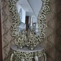 آینه و کنسول روکش برنز