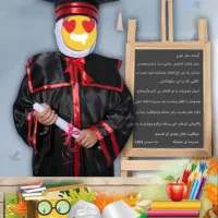 لباس فارغ‌التحصیلی|لباس|قم, شهر قائم|دیوار