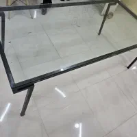 میز دو متری شیشه ۱۲ میل