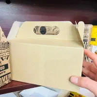 جعبه سوخاری دسته دار مقوایی بدون لوگو