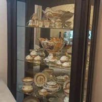 بوفه چوبی و شیشه ای|بوفه، ویترین، کنسول|نکا, |دیوار