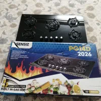 فروش اجاق گاز  صفحه ای شیشه ای نو