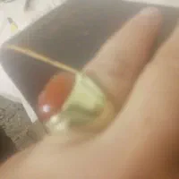 انگشتر عقیق سلیمانی کهنه شراب