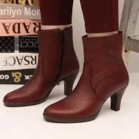 نیم بوت چرم طبیعی