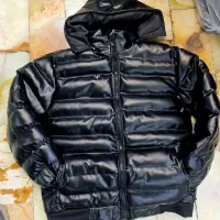 کاپشن چرم پفکی