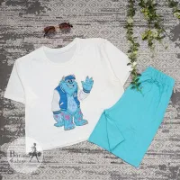 ست کراپ شلوارک خونگی ارزون