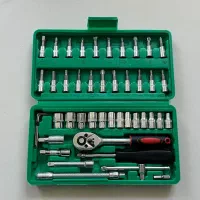 جعبه بکس ۴۵عددی مدل MaxToolSet/مقاوم و بادوام|ابزارآلات|آبیک, |دیوار