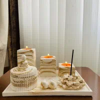 ست جاشمعی سنگی|صنایع دستی و سایر لوازم تزئینی|تربت جام, کلالی|دیوار