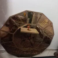 ساعت دیواری بزرگ آینه ای