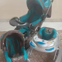 فروش ۳تیکه کالسکه ،کریر،روروک BABY CTTY