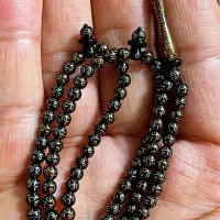 تسبیح کشکول نقره کوب