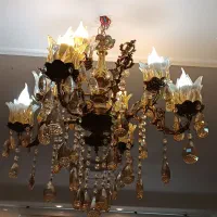 لوستر جنس برنز|لوستر و چراغ آویز|اسلام‌شهر, شهرک امام حسین (میان آباد)|دیوار