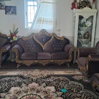 مبل شزلون ۸ نفره سالم بدون نشست